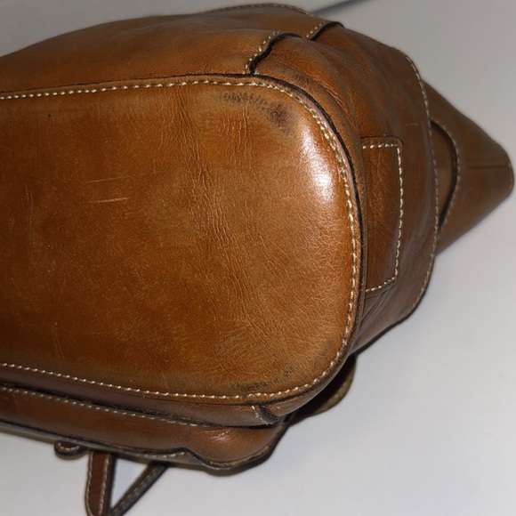 PATRICIA NASH BOLSENA TOTE LEATHER BAG 4 POCKETS ON OUTSIDE ZIP CLOSURE ON TOP - Picture 8 of 14